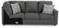 Edenfield 3-Piece Sectional with Ottoman at Walker Mattress and Furniture Locations in Cedar Park and Belton TX.