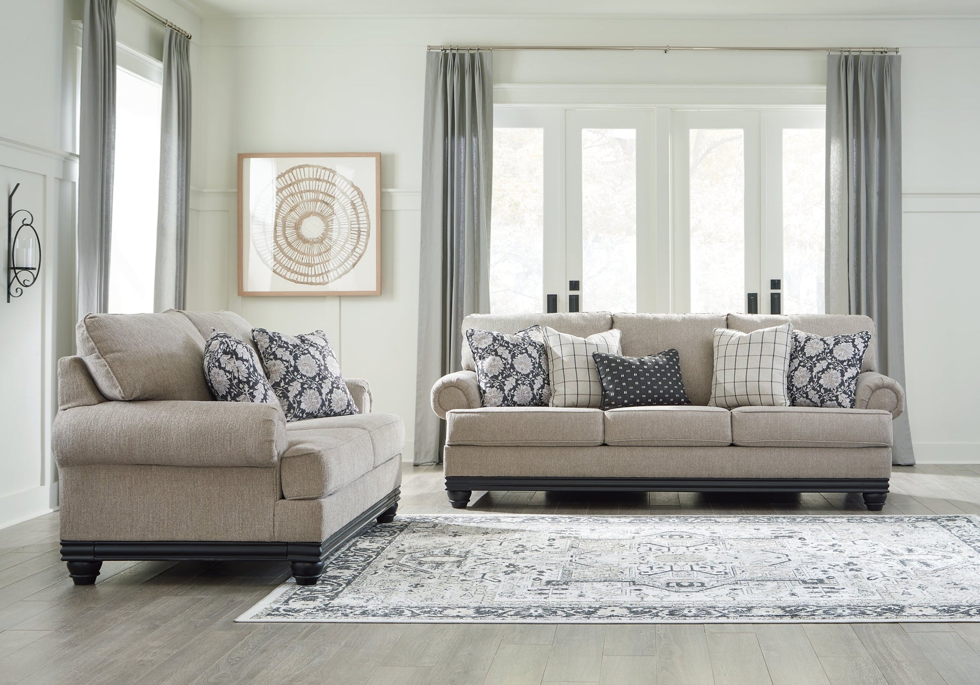 Elbiani Sofa and Loveseat at Walker Mattress and Furniture Locations in Cedar Park and Belton TX.