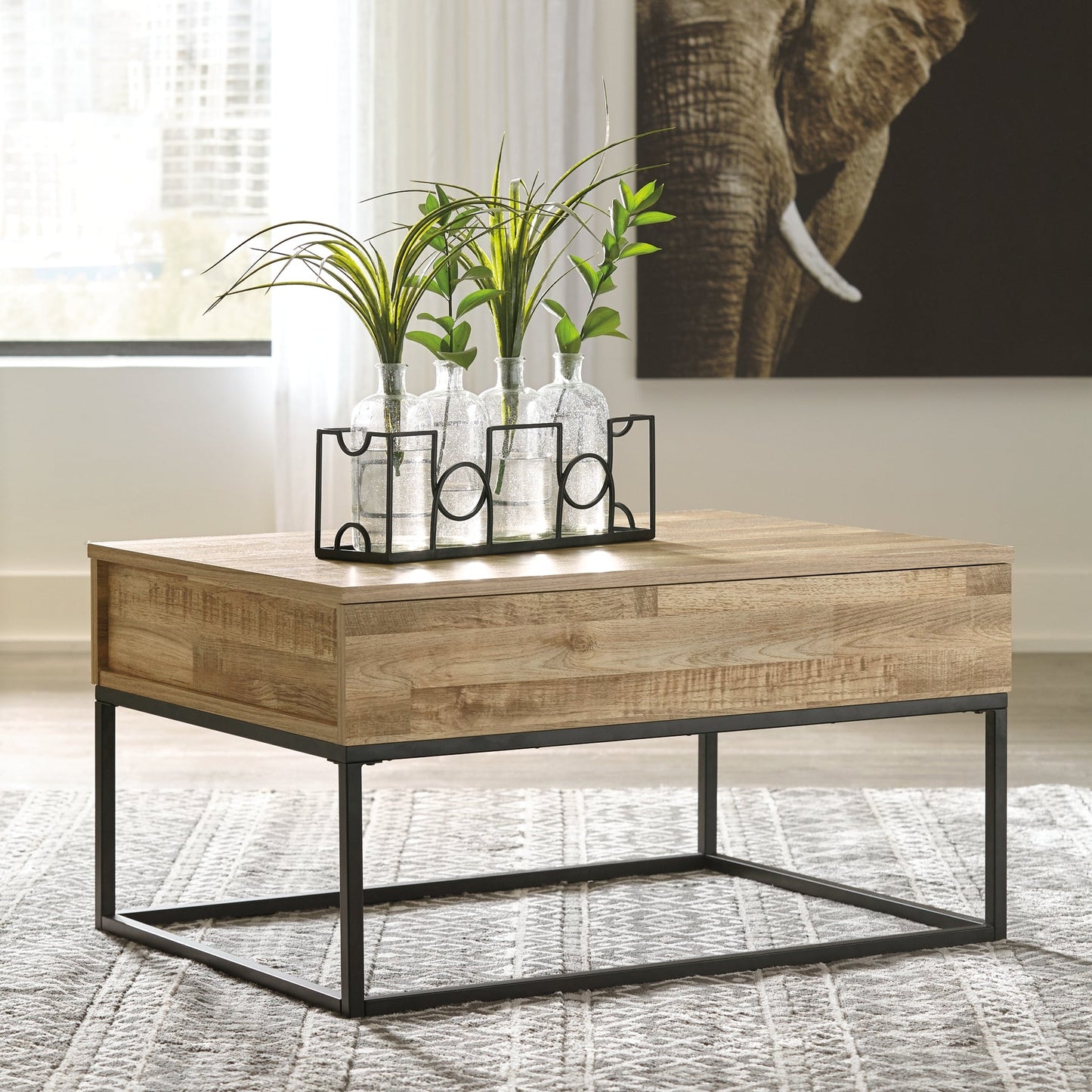 Gerdanet Coffee Table with 1 End Table at Walker Mattress and Furniture Locations in Cedar Park and Belton TX.