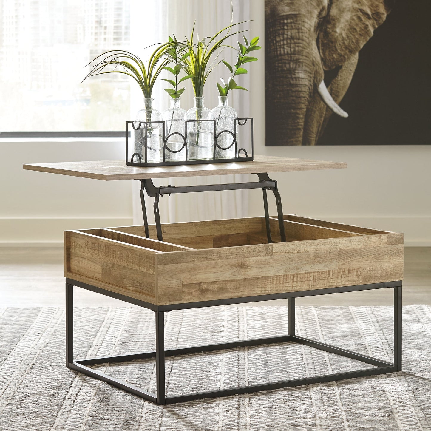 Gerdanet Coffee Table with 1 End Table at Walker Mattress and Furniture Locations in Cedar Park and Belton TX.