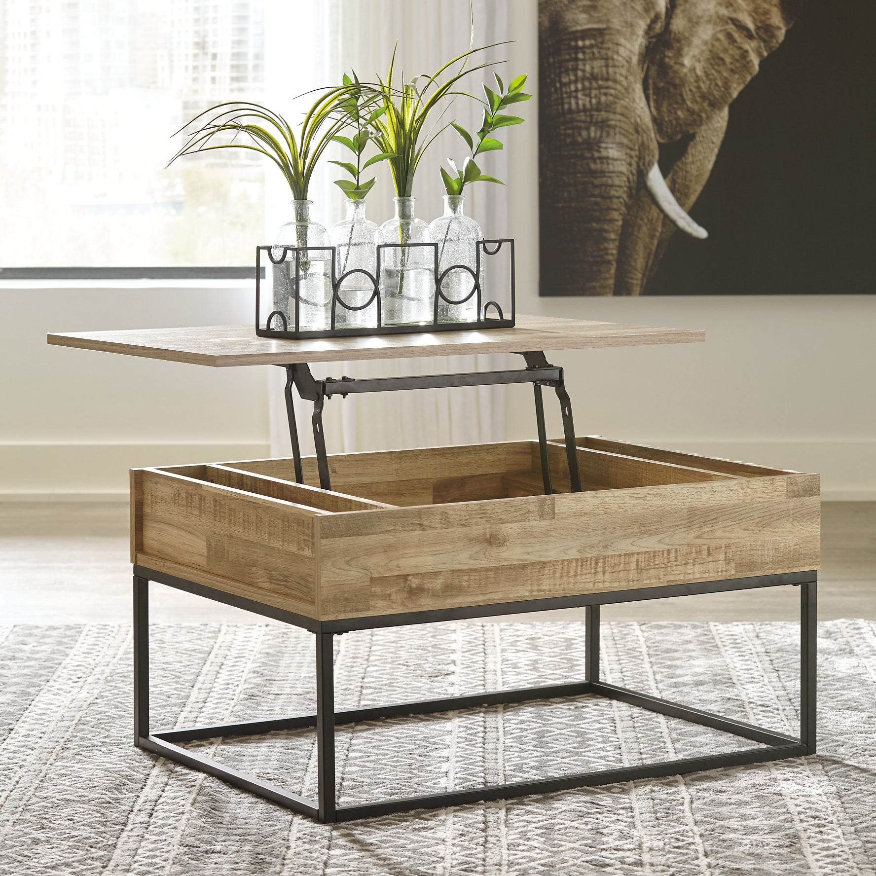 Gerdanet Coffee Table with 1 End Table at Walker Mattress and Furniture Locations in Cedar Park and Belton TX.