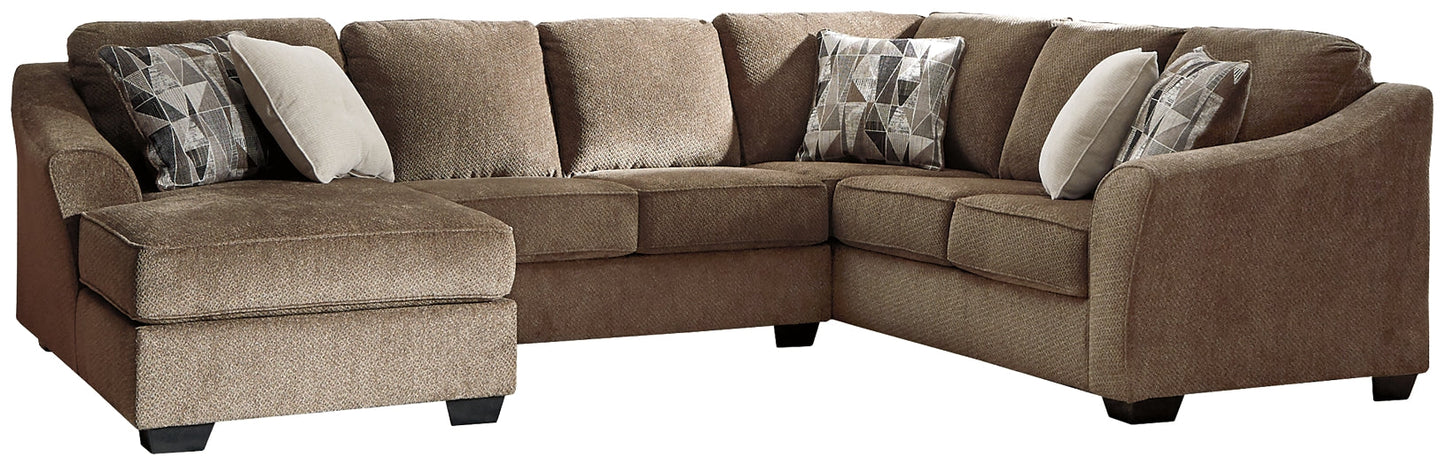 Graftin 3-Piece Sectional with Ottoman at Walker Mattress and Furniture Locations in Cedar Park and Belton TX.