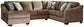 Graftin 3-Piece Sectional with Ottoman at Walker Mattress and Furniture Locations in Cedar Park and Belton TX.