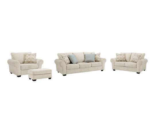 Haisley Sofa, Loveseat, Chair and Ottoman at Walker Mattress and Furniture Locations in Cedar Park and Belton TX.