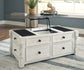 Havalance Coffee Table with 2 End Tables at Walker Mattress and Furniture Locations in Cedar Park and Belton TX.