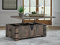 Hollum Coffee Table with 2 End Tables at Walker Mattress and Furniture Locations in Cedar Park and Belton TX.