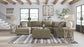Hoylake 3-Piece Sectional with Ottoman at Walker Mattress and Furniture Locations in Cedar Park and Belton TX.