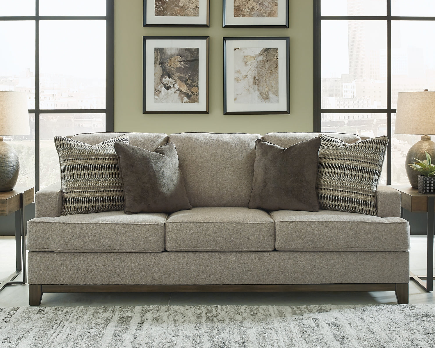 Kaywood Sofa, Loveseat, Chair and Ottoman at Walker Mattress and Furniture Locations in Cedar Park and Belton TX.