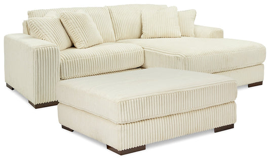 Lindyn 2-Piece Sectional with Ottoman at Walker Mattress and Furniture Locations in Cedar Park and Belton TX.