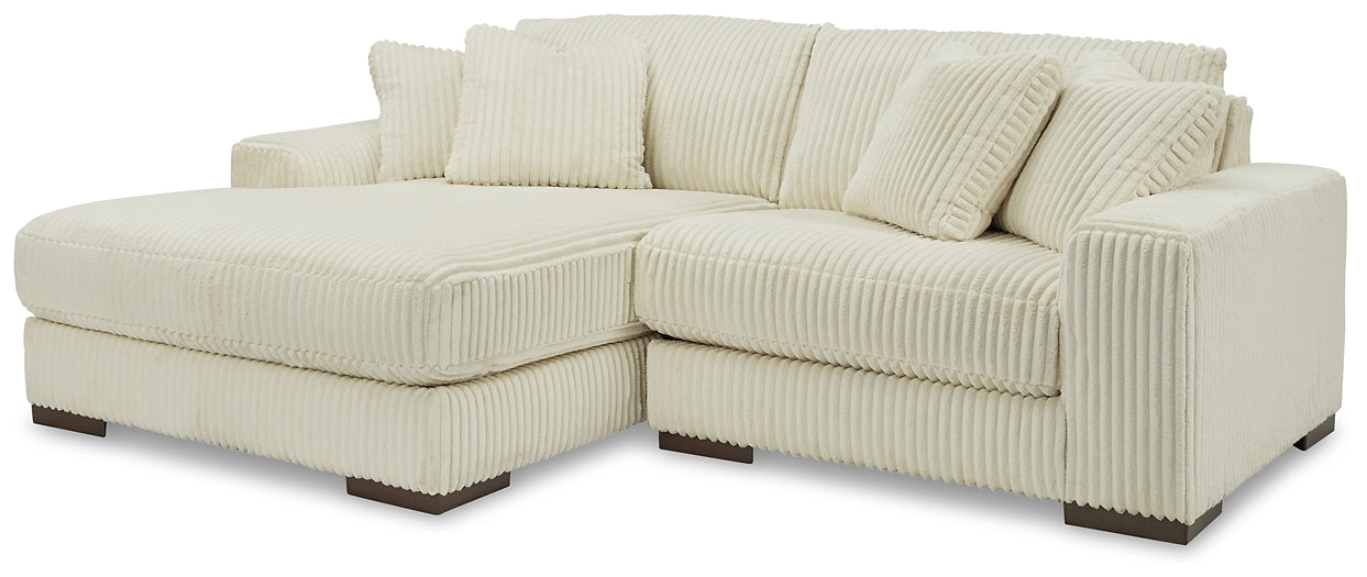 Lindyn 2-Piece Sectional with Ottoman at Walker Mattress and Furniture Locations in Cedar Park and Belton TX.