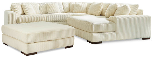 Lindyn 5-Piece Sectional with Ottoman at Walker Mattress and Furniture Locations in Cedar Park and Belton TX.