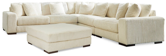 Lindyn 5-Piece Sectional with Ottoman at Walker Mattress and Furniture Locations in Cedar Park and Belton TX.