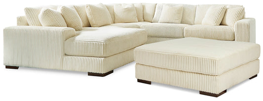 Lindyn 5-Piece Sectional with Ottoman at Walker Mattress and Furniture Locations in Cedar Park and Belton TX.