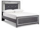 Lodanna Full Panel Bed with Mirrored Dresser, Chest and 2 Nightstands at Walker Mattress and Furniture Locations in Cedar Park and Belton TX.