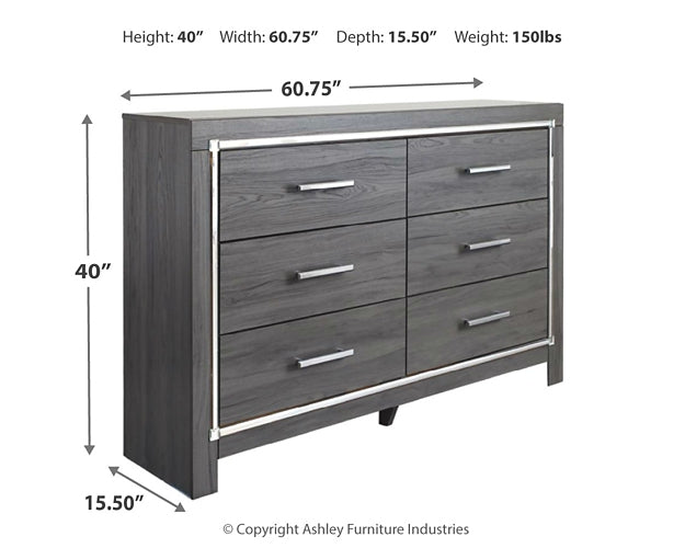 Lodanna Full Upholstered Panel Headboard with Mirrored Dresser at Walker Mattress and Furniture Locations in Cedar Park and Belton TX.