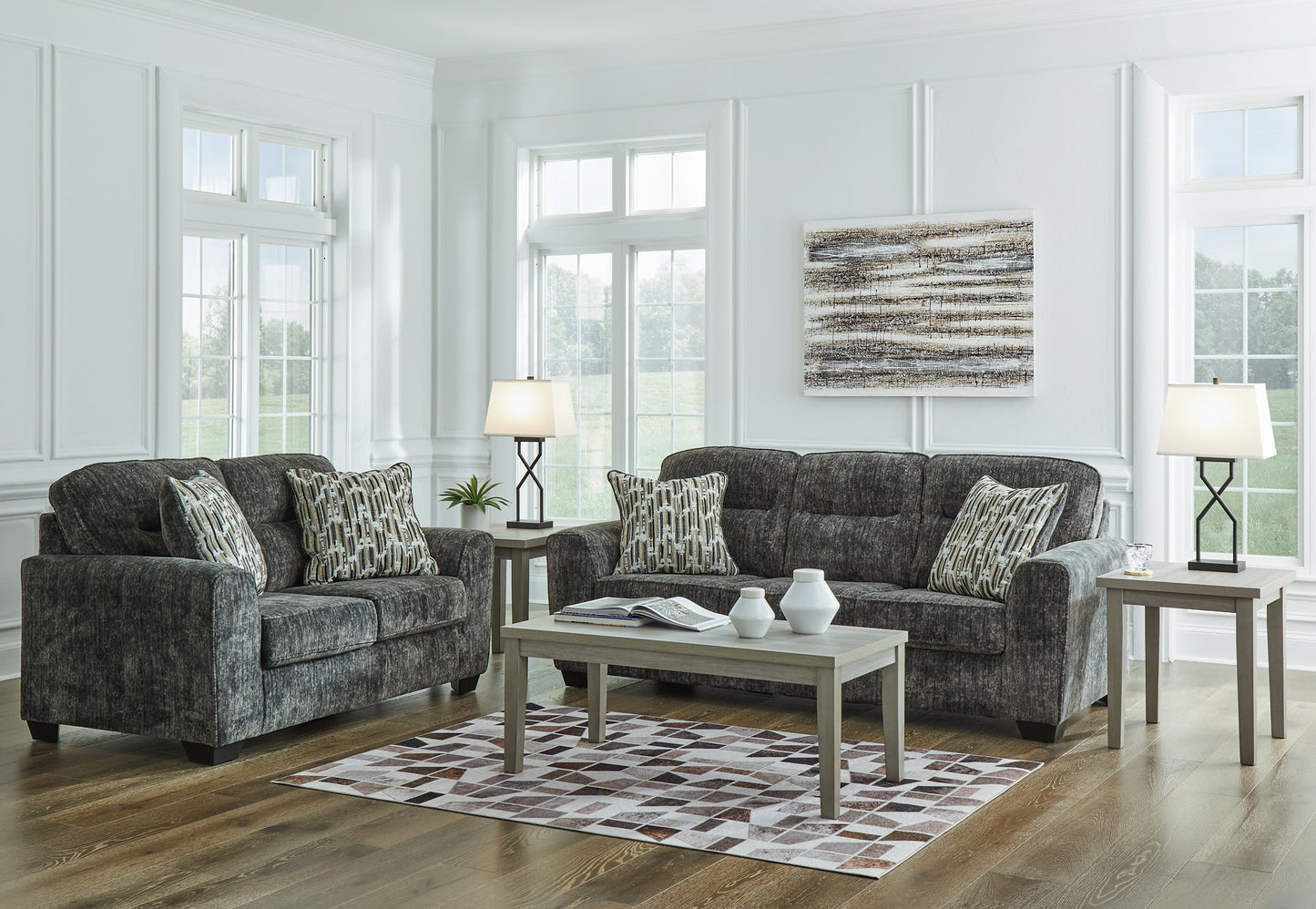 Lonoke Sofa and Loveseat at Walker Mattress and Furniture Locations in Cedar Park and Belton TX.