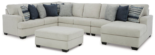 Lowder 5-Piece Sectional with Ottoman at Walker Mattress and Furniture Locations in Cedar Park and Belton TX.