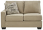 Lucina 2-Piece Sectional with Ottoman at Walker Mattress and Furniture Locations in Cedar Park and Belton TX.