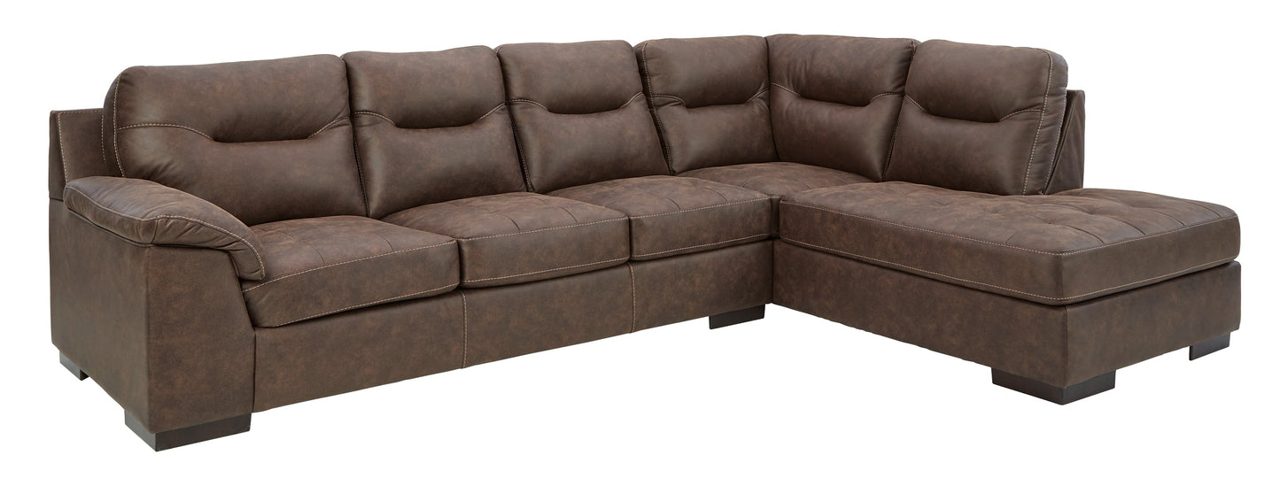 Maderla 2-Piece Sectional with Ottoman at Walker Mattress and Furniture Locations in Cedar Park and Belton TX.