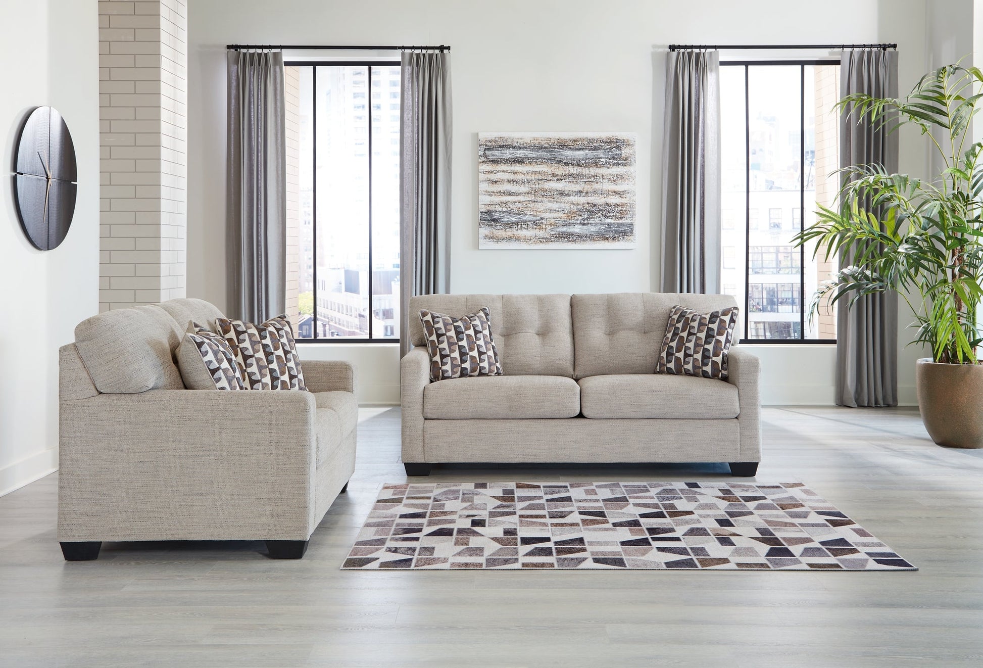 Mahoney Sofa and Loveseat at Walker Mattress and Furniture Locations in Cedar Park and Belton TX.