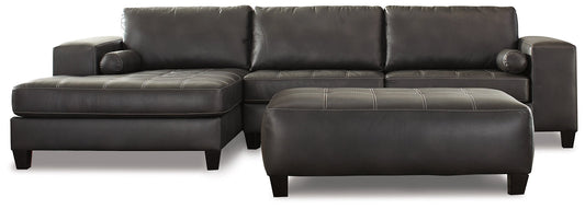 Nokomis 2-Piece Sectional with Ottoman at Walker Mattress and Furniture Locations in Cedar Park and Belton TX.