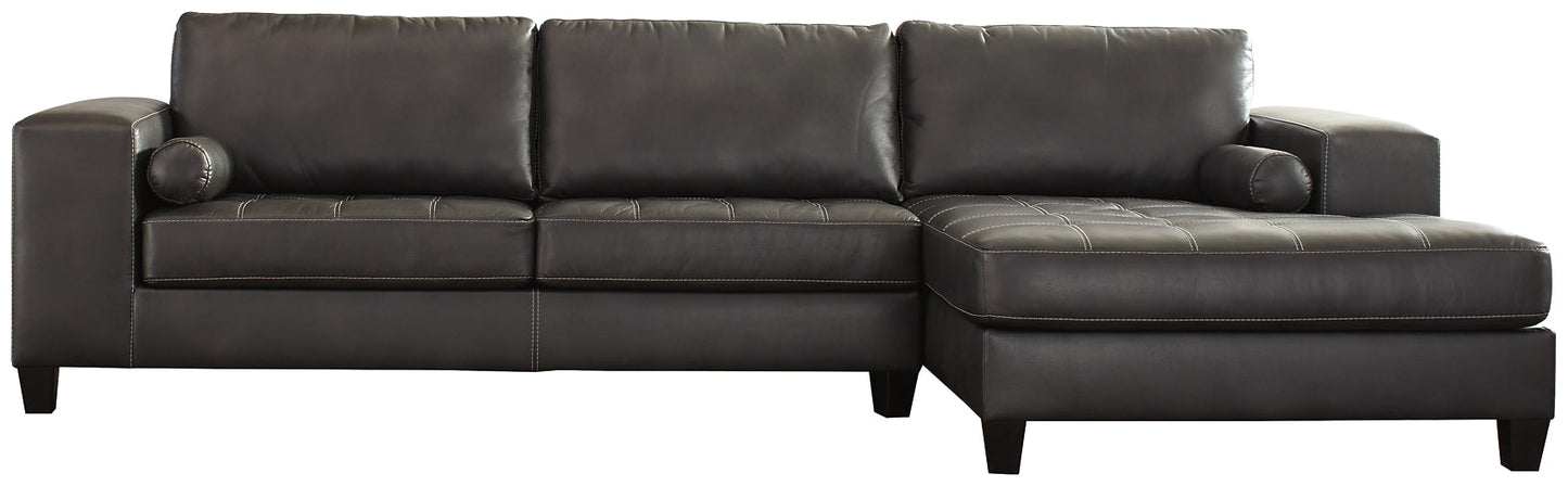 Nokomis 2-Piece Sectional with Ottoman at Walker Mattress and Furniture Locations in Cedar Park and Belton TX.