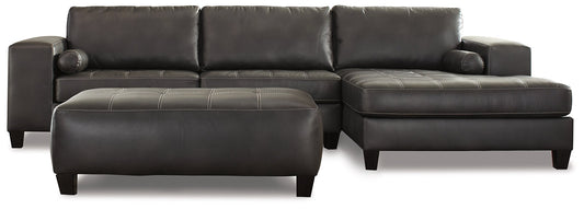 Nokomis 2-Piece Sectional with Ottoman at Walker Mattress and Furniture Locations in Cedar Park and Belton TX.