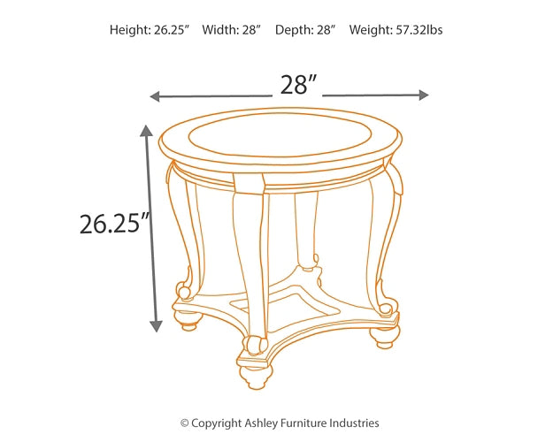 Norcastle 2 End Tables at Walker Mattress and Furniture Locations in Cedar Park and Belton TX.