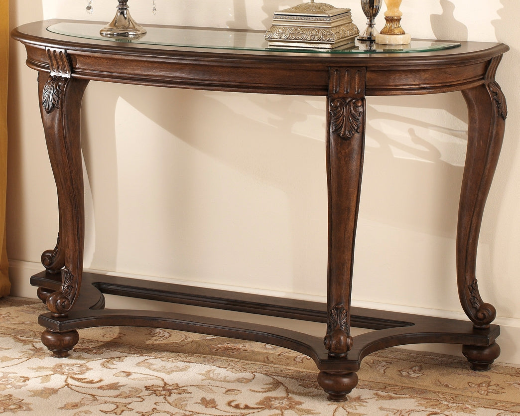 Norcastle Sofa Table at Walker Mattress and Furniture Locations in Cedar Park and Belton TX.