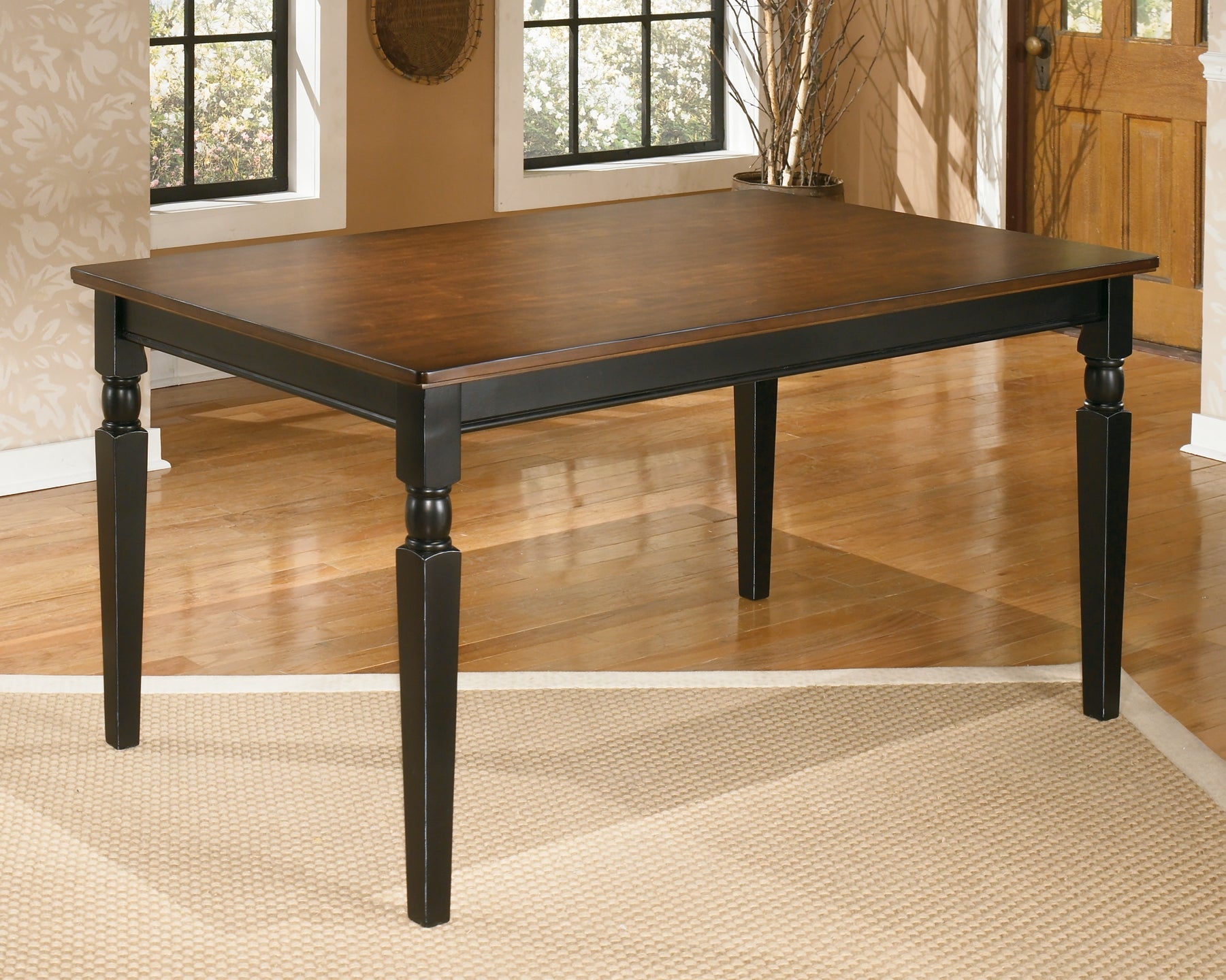 Owingsville Dining Table and 6 Chairs at Walker Mattress and Furniture Locations in Cedar Park and Belton TX.