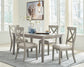 Parellen Dining Table and 4 Chairs at Walker Mattress and Furniture Locations in Cedar Park and Belton TX.