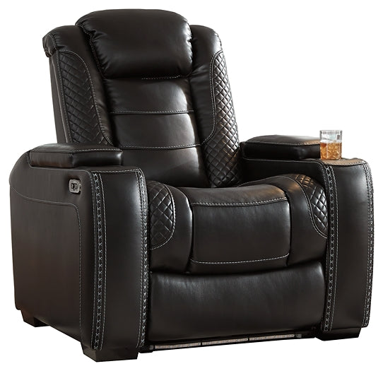 Party Time Sofa and Recliner at Walker Mattress and Furniture Locations in Cedar Park and Belton TX.